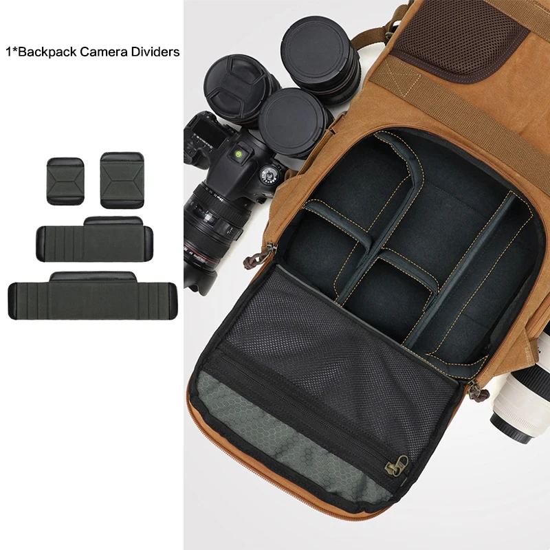DIY Backpack Camera Divider Organizer Portable Camera Bag Replacement Compartment Folding Backpack Camera Lens Divider