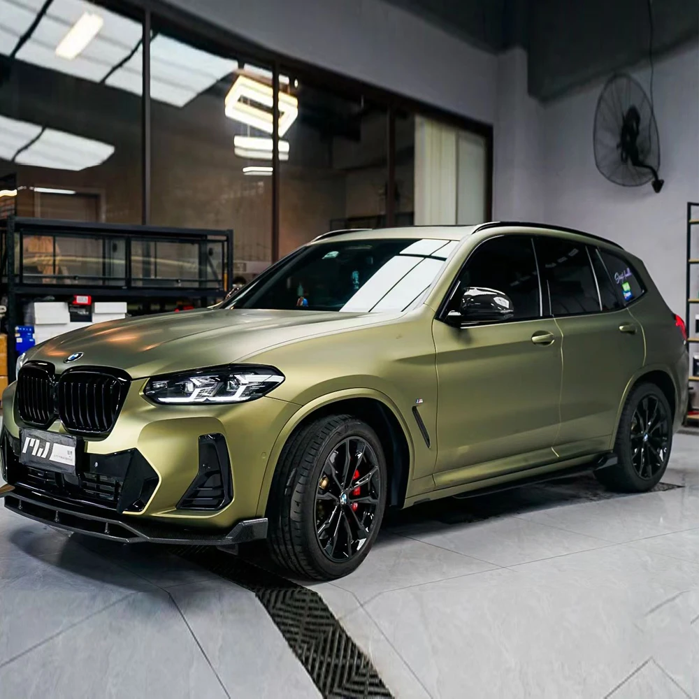Matte PET Liner Motorcycle Paint Protection Film Lightning Green Car Wrapping for Vehicle Body Protection