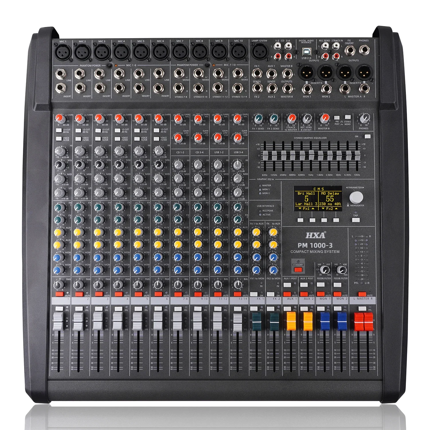 Hot Sale Professional Audio Powered  Mixer PM1000-3  Karaoke Powered Amplifier High Power Audio Mixer