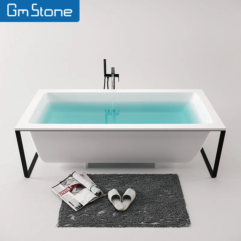 

Отдельностоящие ванны для замачивания индивидуального размера, современный дизайн с твердой поверхностью для отеля