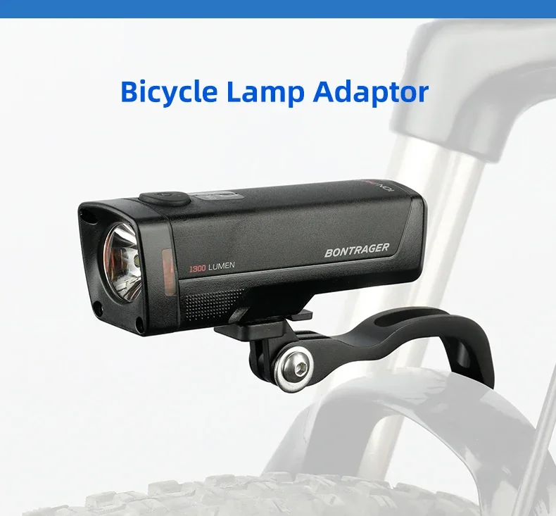 Lampenständer, anwendbar auf Trek Bontrager Ion ProRT BTK08 Fahrrad-Scheinwerferhalter, Lenkervorbau, Gabel, Helm, Satteladapter – Detail 1