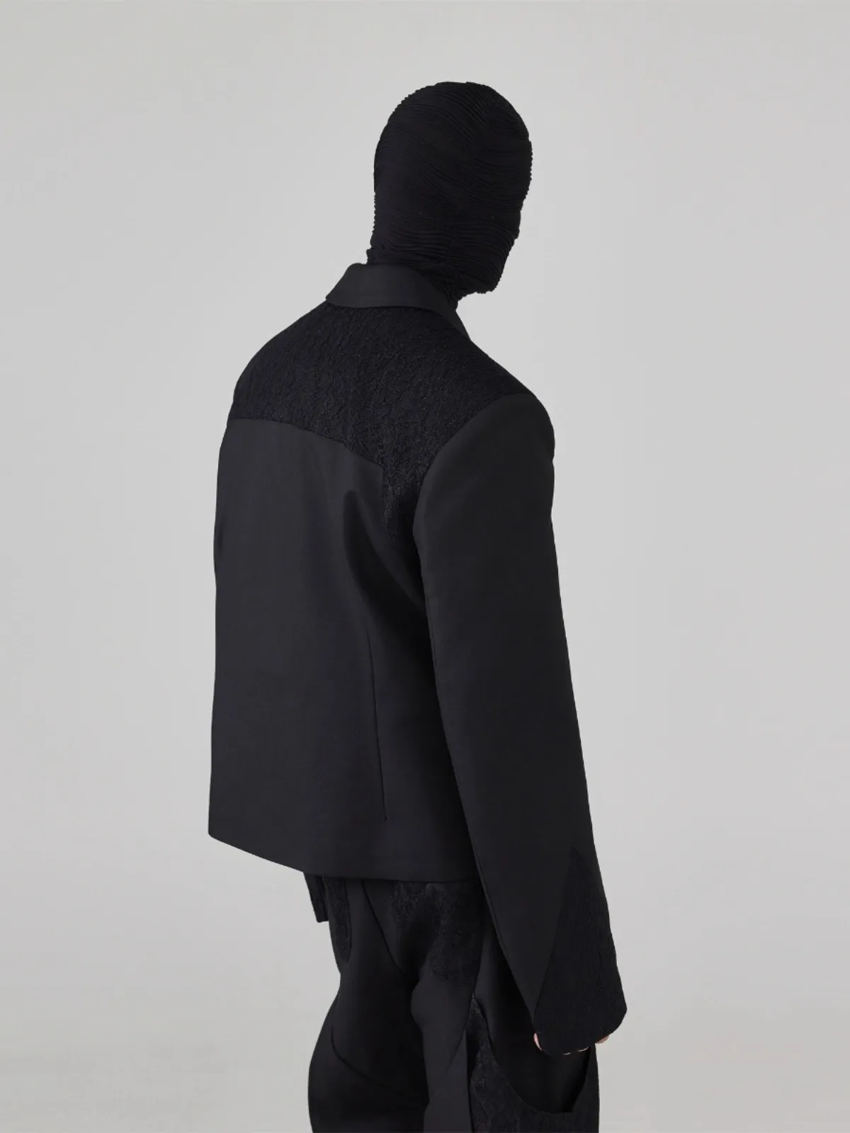 Mauroicardi outono curto preto cabido blazers assimétricos para homens ombreiras único botão elegante roupas de grife de luxo