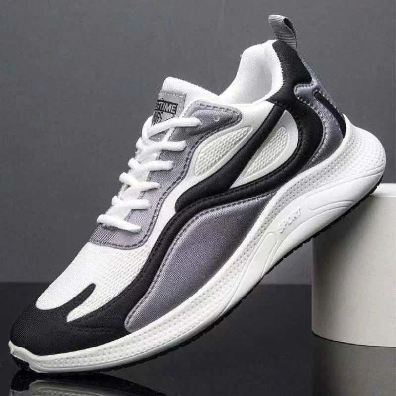 Men's Shoes 2025 Summer Men's Fabric Single Shoe Breathable Thick Soled Casual Shoe Men's Korean Version Trendy Sports Shoes1