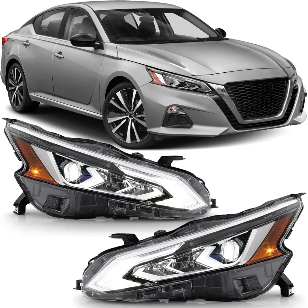 

LED Headlight Assembly For 2019 2020 2021 Nissan Altima Driver Passenger 26060-6CA5B, 26010-6CA5B