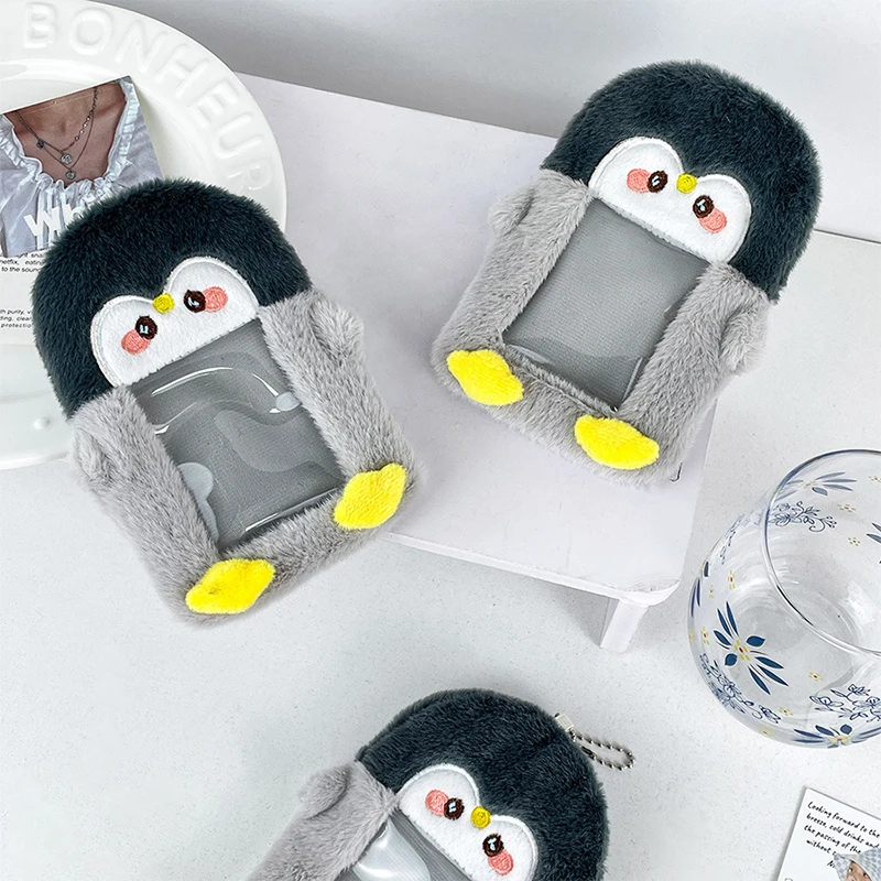 1pcs Plush Card Holder Fluffy Photocard Holder Bus Card Sleeve ID Bank Credit Card Holder Protector Stationery