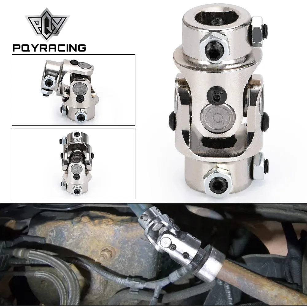 

3/4 "DD x 3/4" DD никелированный одиночный рулевой вал, универсальная U-образная муфта Mustang II Power Rack, 83 мм, автомобильные аксессуары