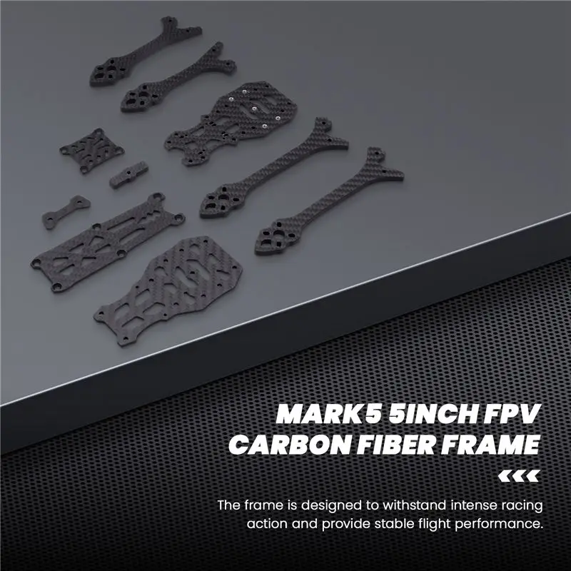 CYGJ-MARK5 5Inch FPV Carbon Fiber Frame For DIY Air Unit Vista Aerial Analog O3 Camera FPV RC Racing Drone