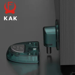 KAK Transparent Door Stopper Nail-free Windproof Hidden Door Holder Waterproof Mechanical Door Stop Door Hardware No Magnetic