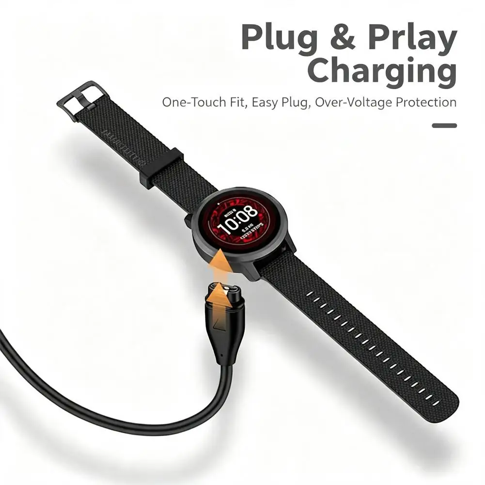 USB Charger Cable For Garmin Fenix 7 6 6X 5 5X Plus Vivomove Smartwatch Fast Safe Charging Cord Wire Power Accessories