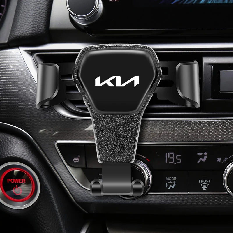 الجاذبية حامل هاتف السيارة تنفيس الهواء لتحديد المواقع حامل اكسسوارات لكيا سبورتاج Seltos سورينتو كرنفال بوريغو Ceed ريو فورتي EV3 EV6