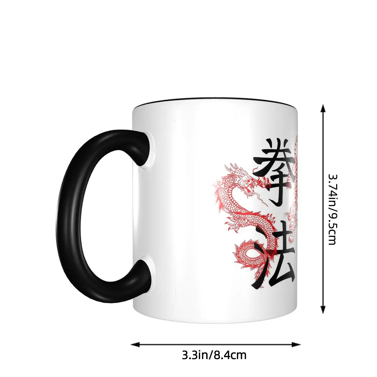 Kenpo Symbol Tiger And Dragon Mug Funny Ceramic Coffee Cups Tea Mugs Milk Cup Drinkware Gifts for Woman Man