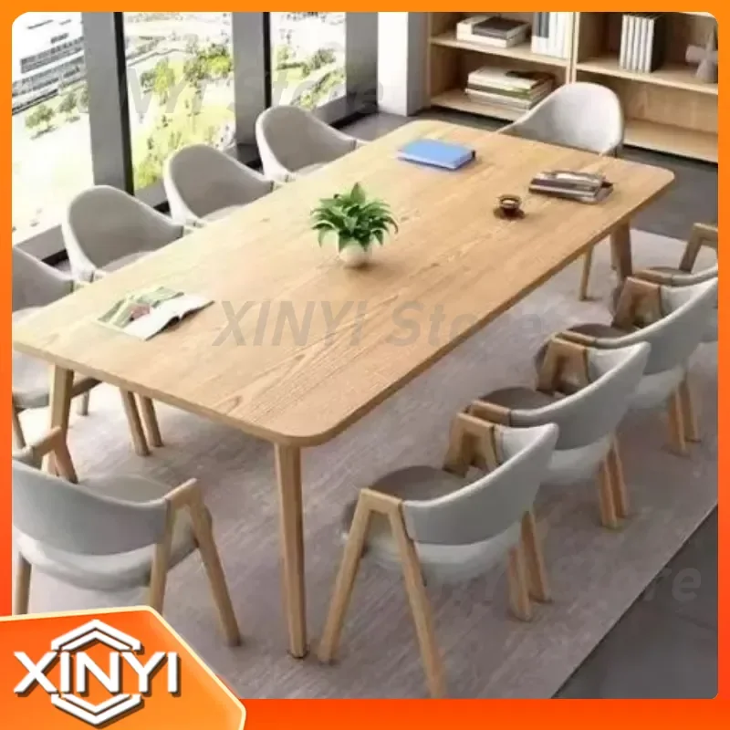 Nordic Simple Rectangular Dining Table for Small Apartments Family Rental Rooms with Chairs for Home Office Kitchen Living
