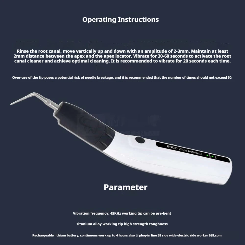Dental Root canal Irrigator Ultrasonic Wireless Cleaning Pen Broken Needle Removal Tartar Dirt Teeth Cleaning