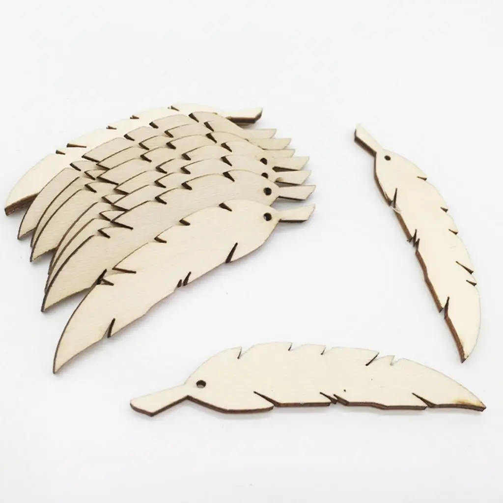 Wooden Shapes Raw Wood Toys Embellishments for Creative Craft Slice Cardmaking Scrapbooking Wedding Party Decoration Wood Blocks