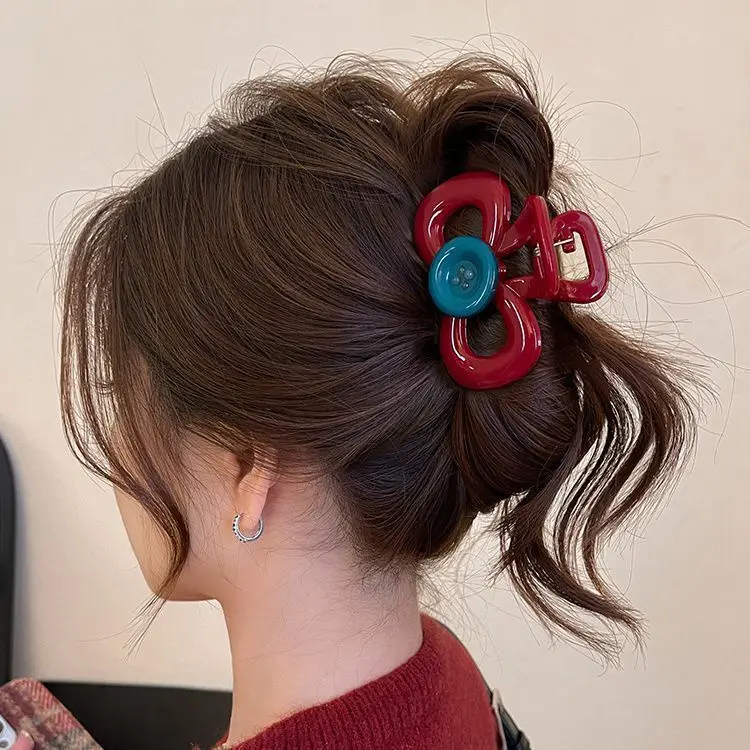 

Large Claw Clip for Thick Hair, Women's Back-Of-Head Shark Clip Hairpin, 2025 New Style, Korean Style Hair Accessory