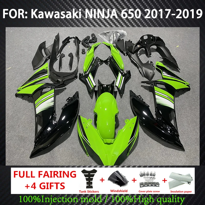 

Motorcycle Accessories Abs Plastic Fairing Kit Set Fit for Kawasaki NINJA 650 ER-6F EX650 2017 - 2019 NINJA650 ER6F 2018 17 18