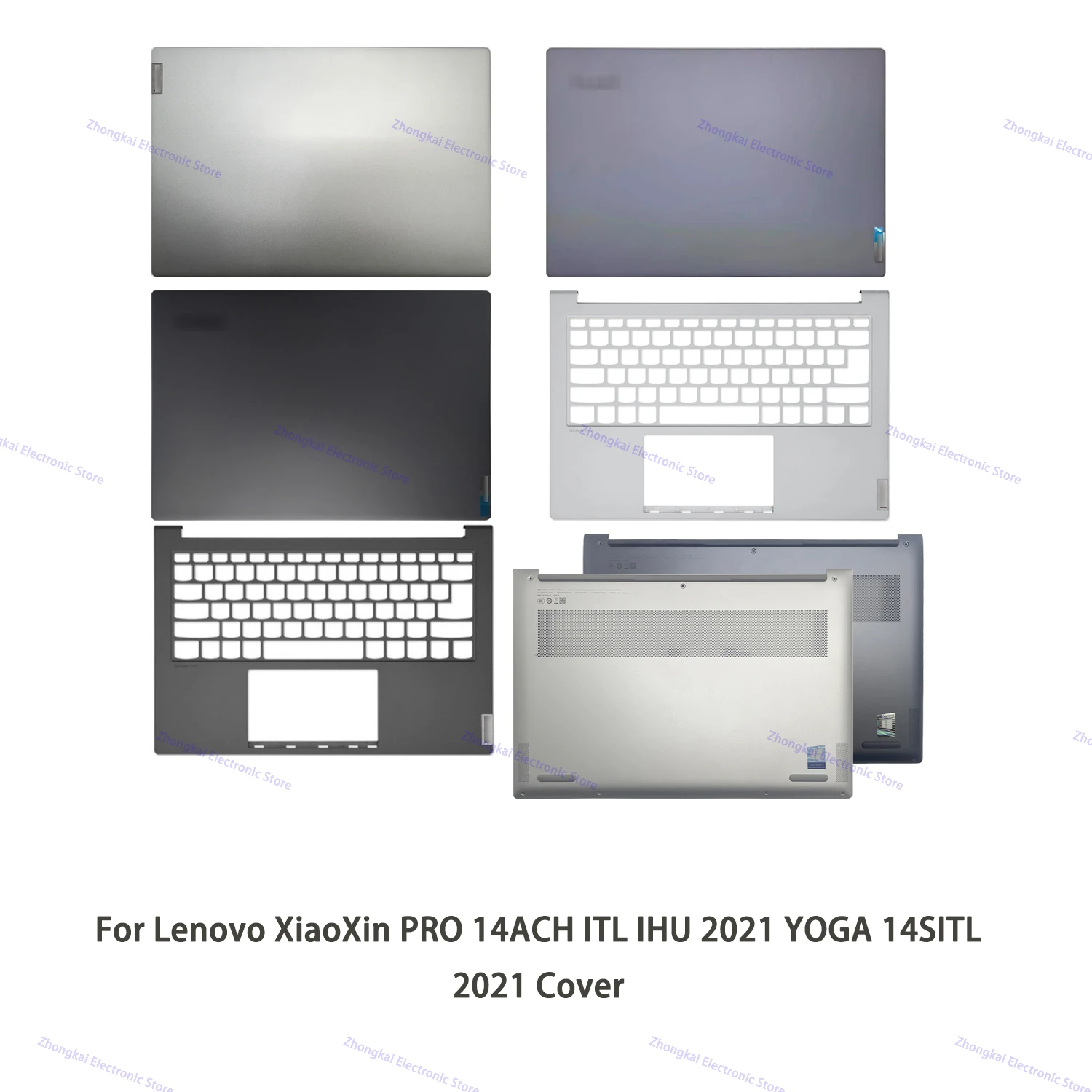 Original For Lenovo XiaoXin PRO 14ACH ITL IHU 2021 YOGA 14SITL Slim 7 Pro 2021 LCD Back Palmrest Case Bottom Cove A C D Shell