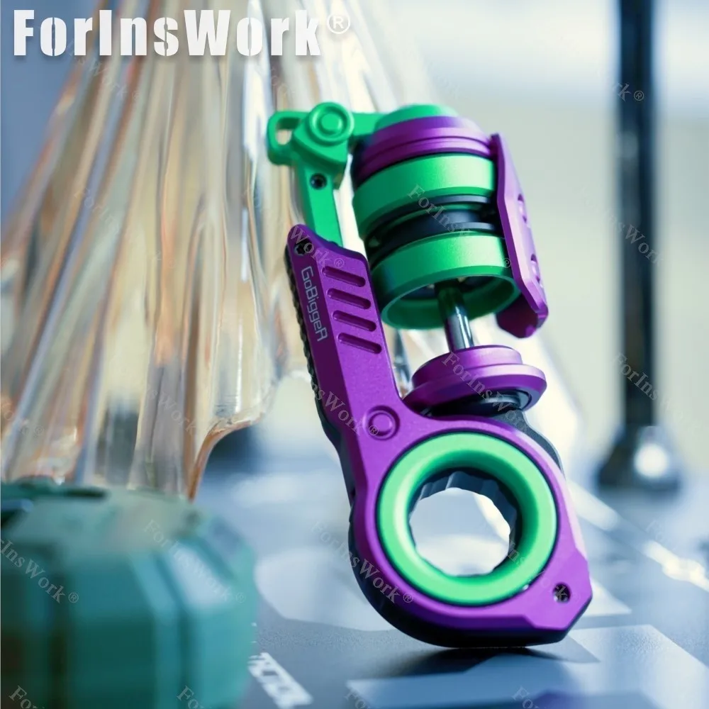 GoBiggeR NEW COLOR Aluminum Aurora [Youth Edition] Push Slider Multi-functional Composite Toys EDC Slider Fidget Toy