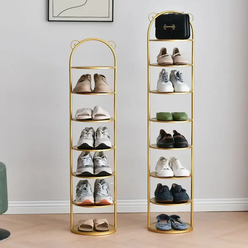 

Shoe Racks Simple Doorstep Shoe Cabinets Shoe Cabinet Space Saving Household Multi-layer Entrance Slipper Rack Narrow Shoes Rack