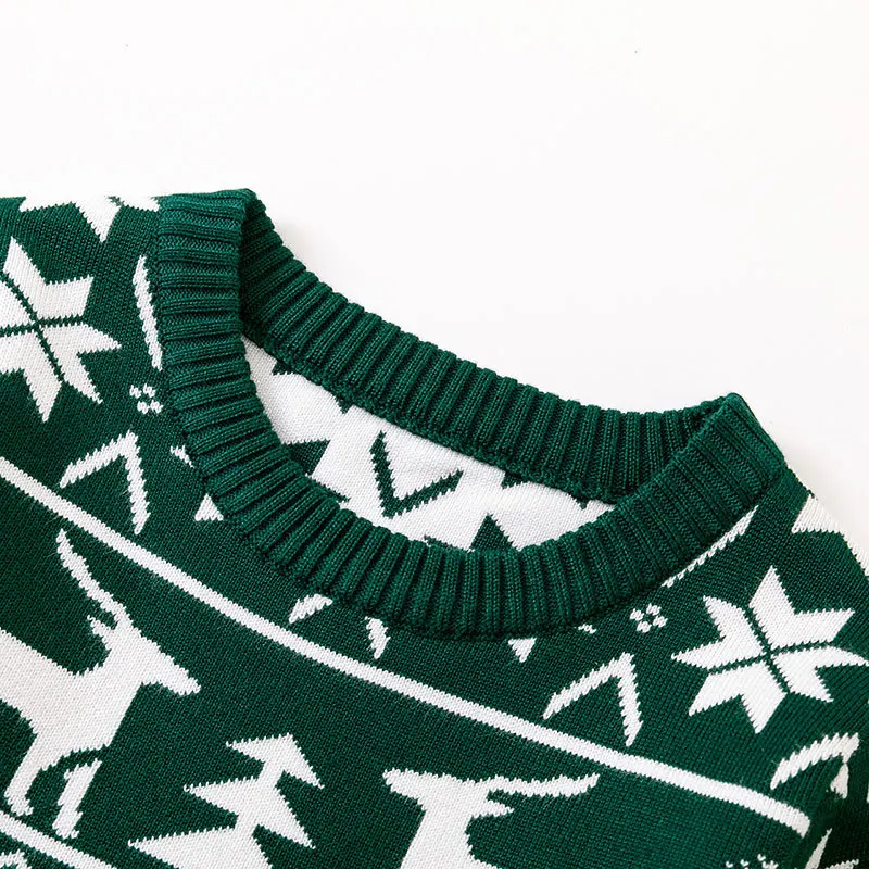 Factory direct sales 2023 new European, American autumn and winter children's base sweater boys and girls baby deer Christmas k