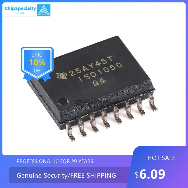 Original ISO1050DWR ISO1050 SOIC-16 isolated 5V CAN transceiver chip