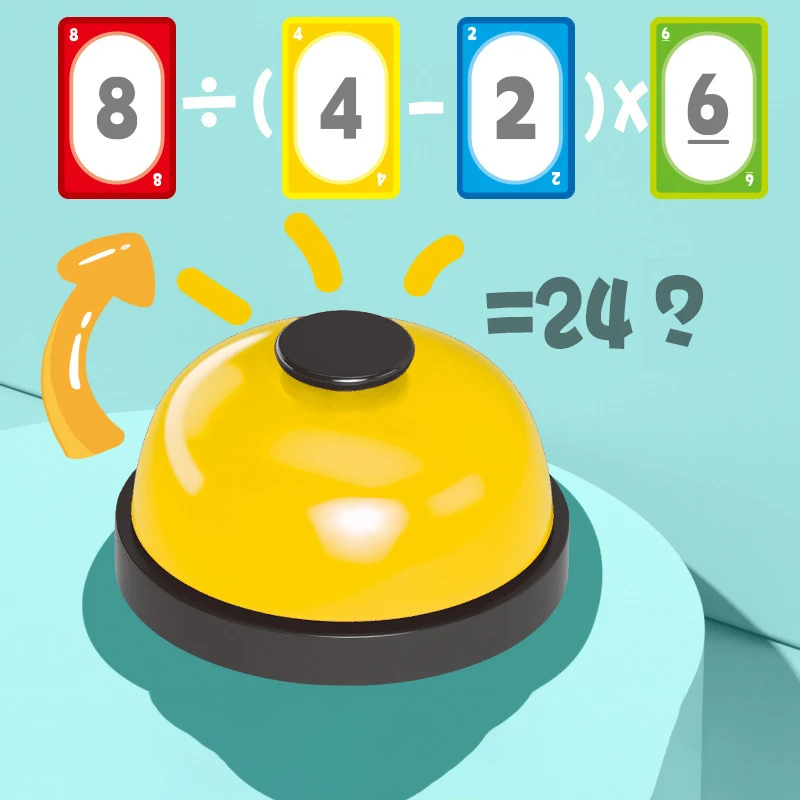 Jeu de 24 Maths pour Enfant, Cartes de Base, Points de Connaissance, Mémoire, ApprentiCumbria Amusant, Cadeau