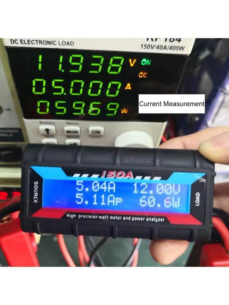 150A 200A 300A Digitale Elektrische Zonnepaneel Lcd-scherm Power Analyzer Backlight RC Watt Meter Herbruikbare Voltmeter - afbeelding 2