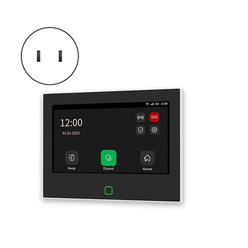 DT51 Tuya Smart Home Alarm System, 7 Inch WiFi 4G Panel, Wireless Home Security Burglar Alarm with App Control, US Plug