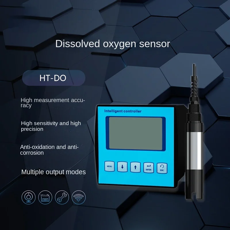 

HT-DO Industrial online dissolved oxygen instrument dissolved oxygen electrode probe Aquaculture wastewater treatment sensor