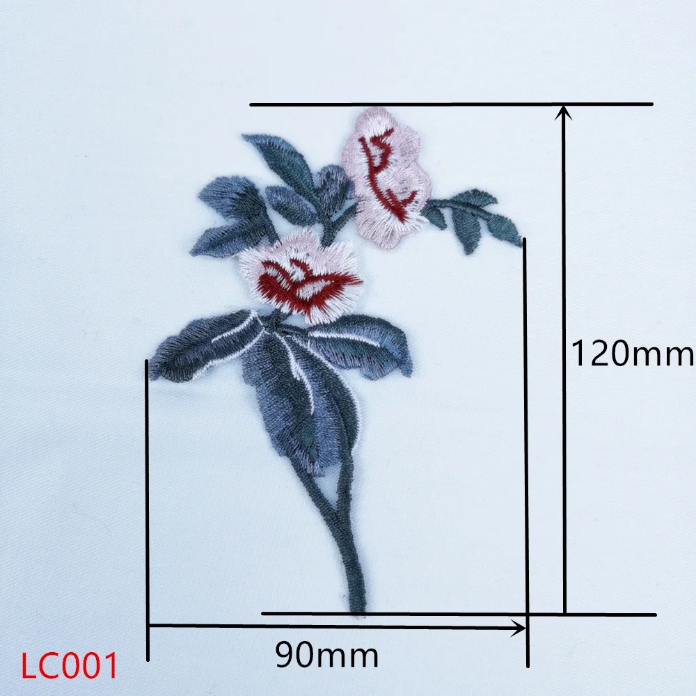 5pcs Applique Clothing Embroidery Embroidery Flower Patch diy Crafts Stiker for Jeans Hat Bag Clothes Accessories Badges
