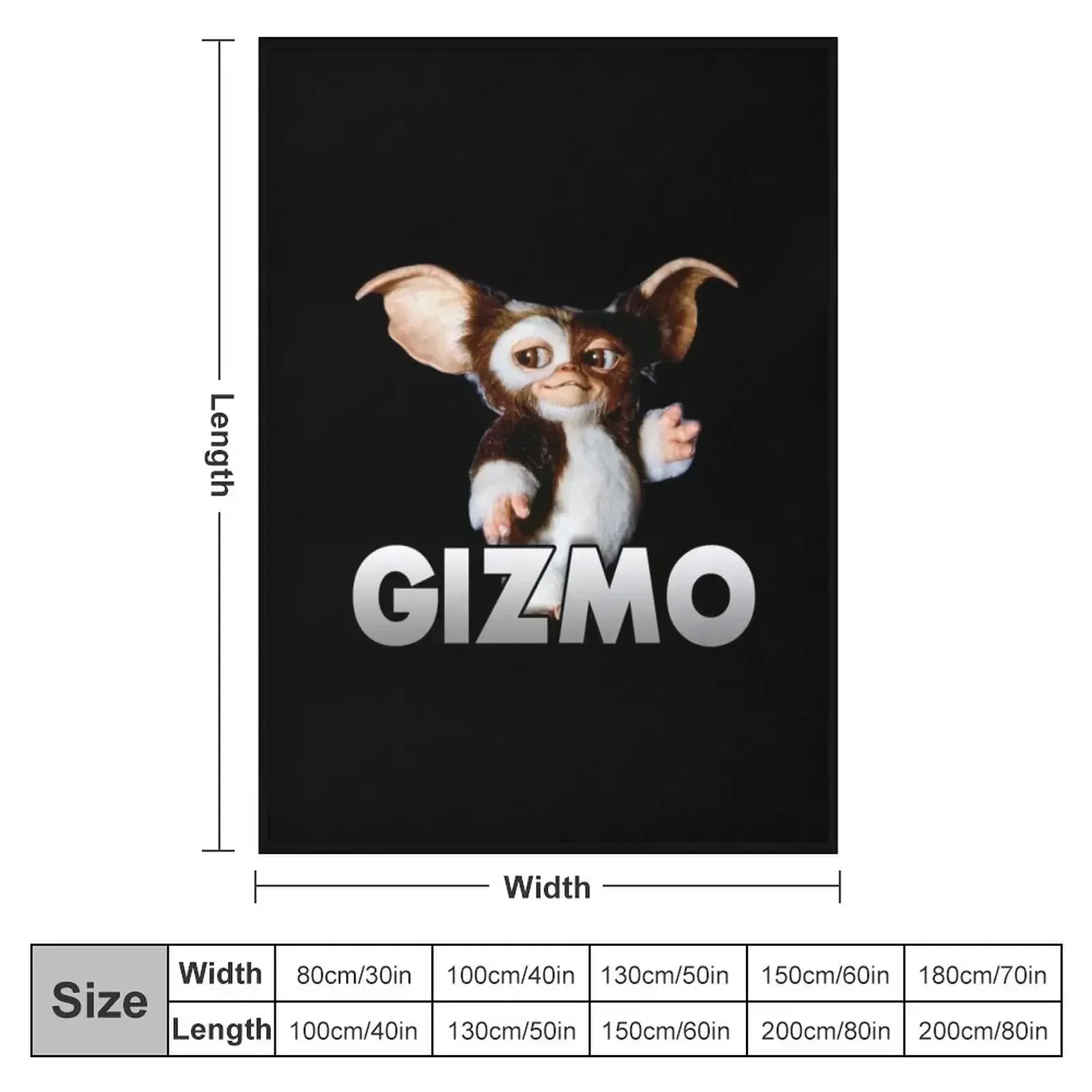 Gizmo Gremlins Mogwai Throw Blanket funny gift Cute Blankets