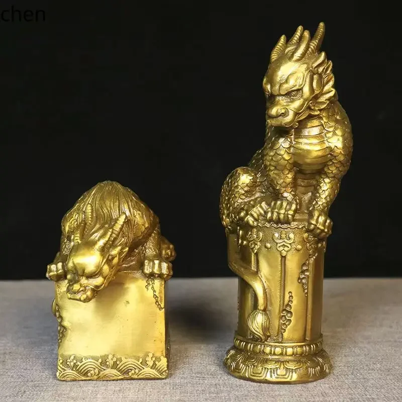 brass water-repellent beast brass mascot ornament displays water-absorbing divine beast auspicious beast centipede