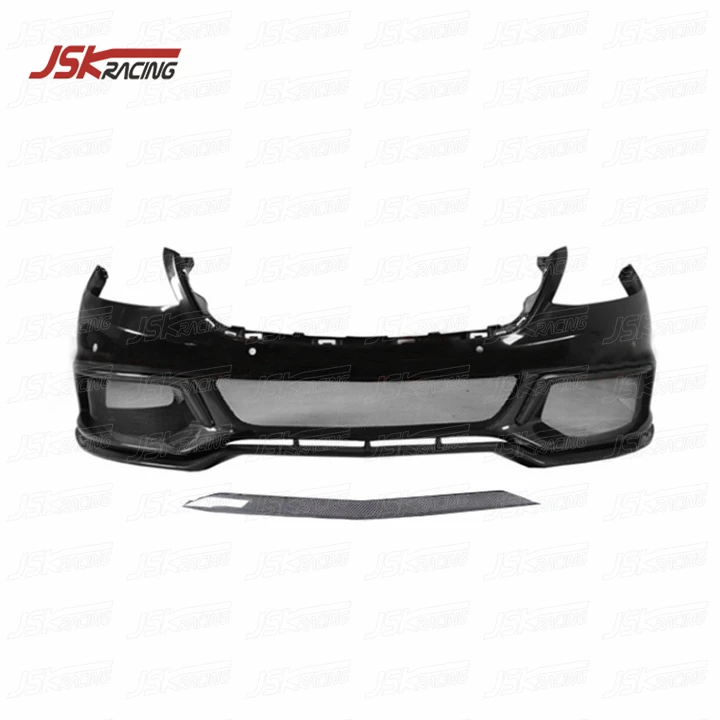 BS 900 STYLE HALF CARBON FIBER FRONT BUMPER for 2017-2019 MERCEDES BNEZ S-CLASS W222.2 S320 S450