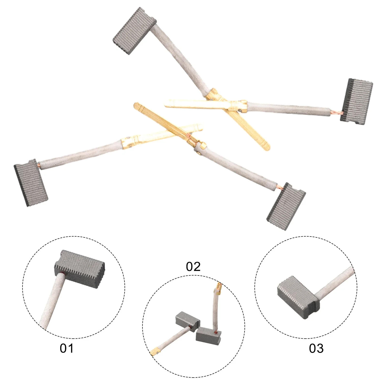 Pièces de rechange pour brosse en carbone pour meuleuse d'angle électrique, accessoires pour outils électriques, DW400 Vope1 Vope2, 445861-11, 445861-25, 4 pièces