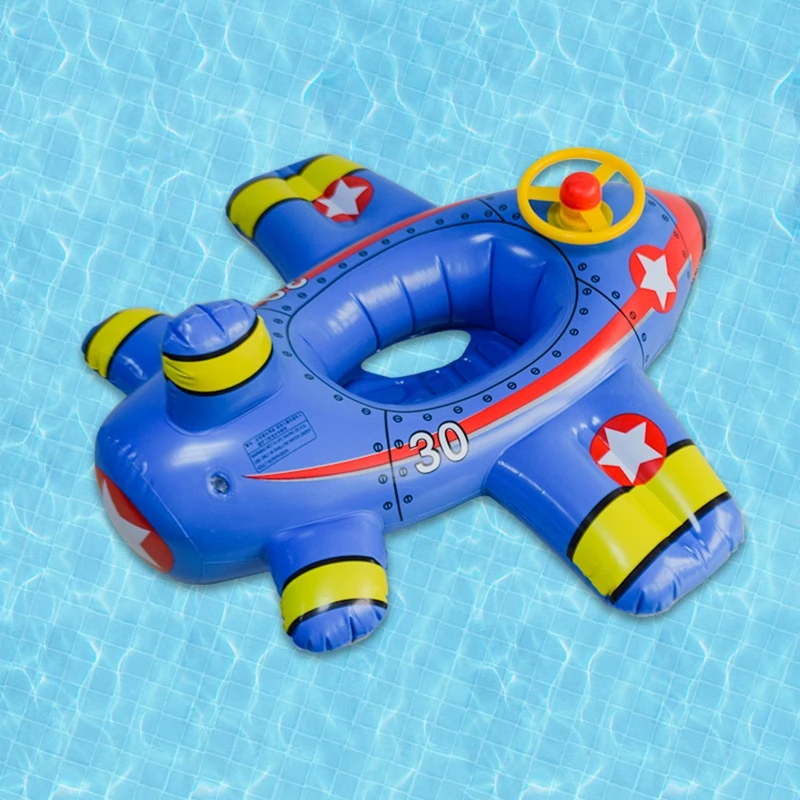 Flotador avión, bonito anillo natación, juguetes flotantes para Fiesta EN Piscina/juegos viaje/nadar, plegable, a