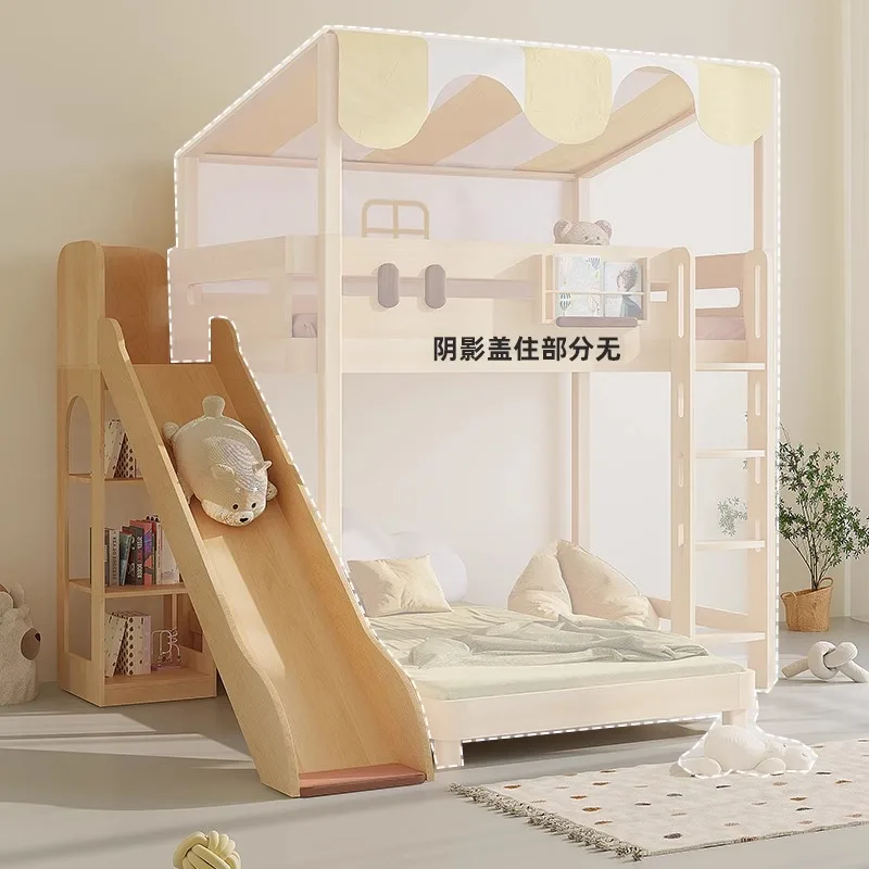 Bunk bed slide single sale children's bed ladder cabinet multi-functional storage stair cabinet separate solid wood slide suppor