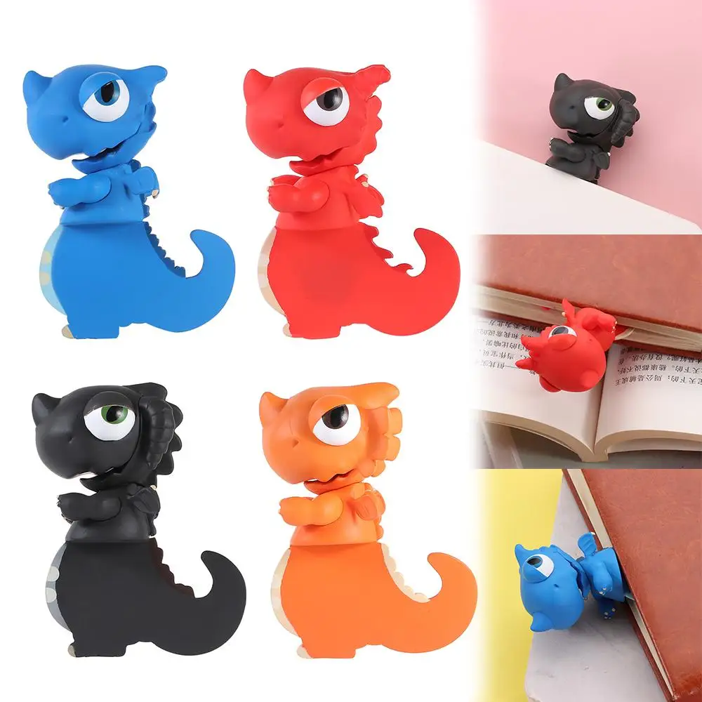 Nowe stereo 3D dinozaury zakładki pcv śliczne śmieszne artykuły papiernicze zwariłe zakładki do książek Cartoon zwierząt zakładki