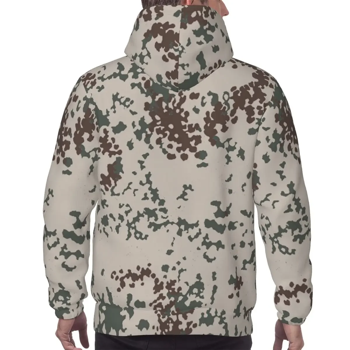 Splintertarn German WW2 Camouflage Army Military Camo Hoodies Hip Hop Pullover Autumn Winter  Sweatshirt Long Sleeve Tops