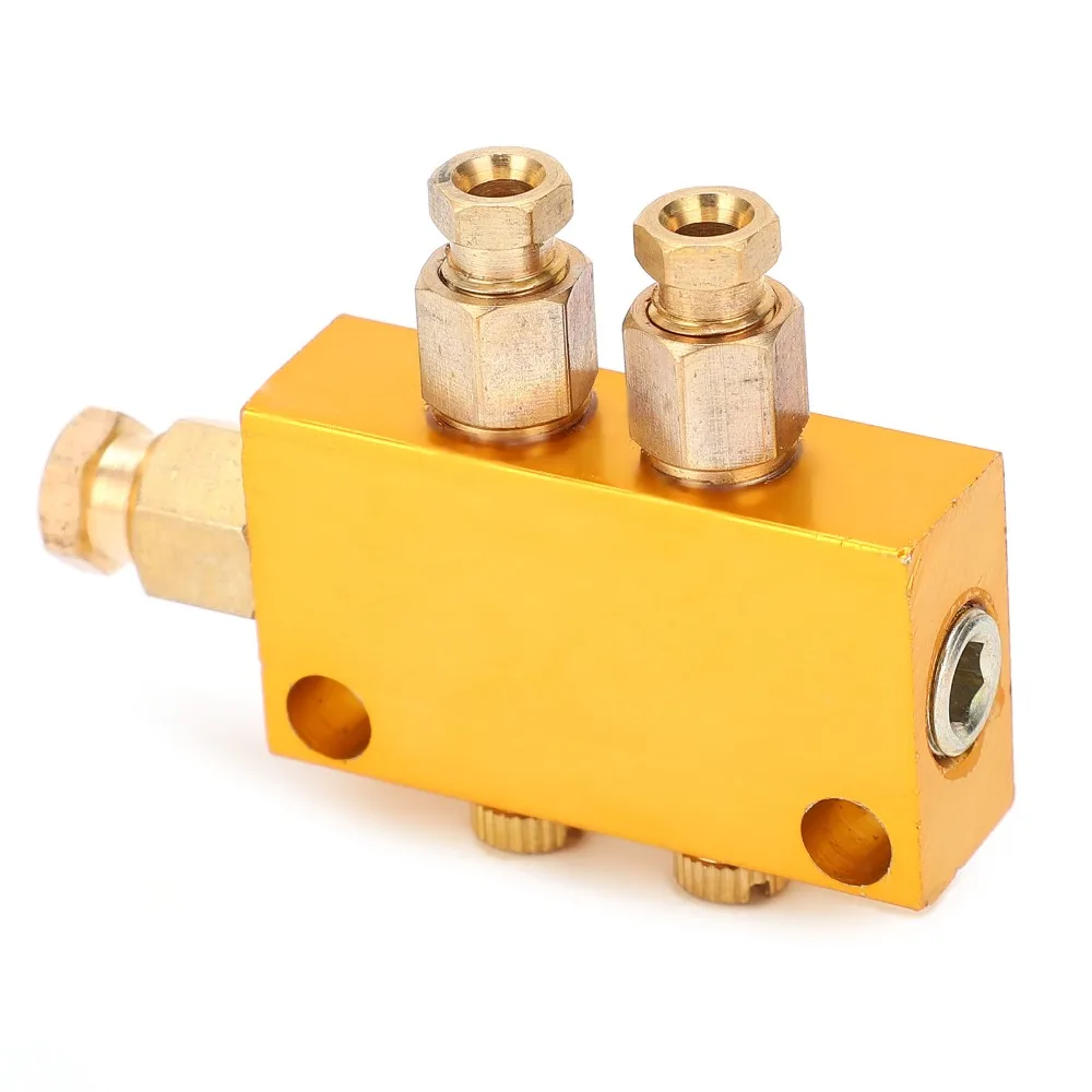 

Durable TKType Oil Distributor Brass Material 4Mm Out Lubrication System 6Mm Inlet Piston Distributor Industrial Machinery