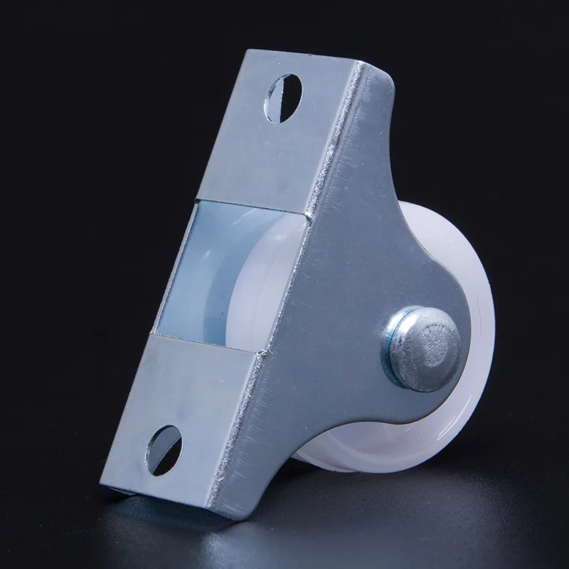 White Rail Fixed Casters 1 Inch Caster Strong Plastic Wheel Small One-Way Wheel Hardware Accessories Furniture Casters