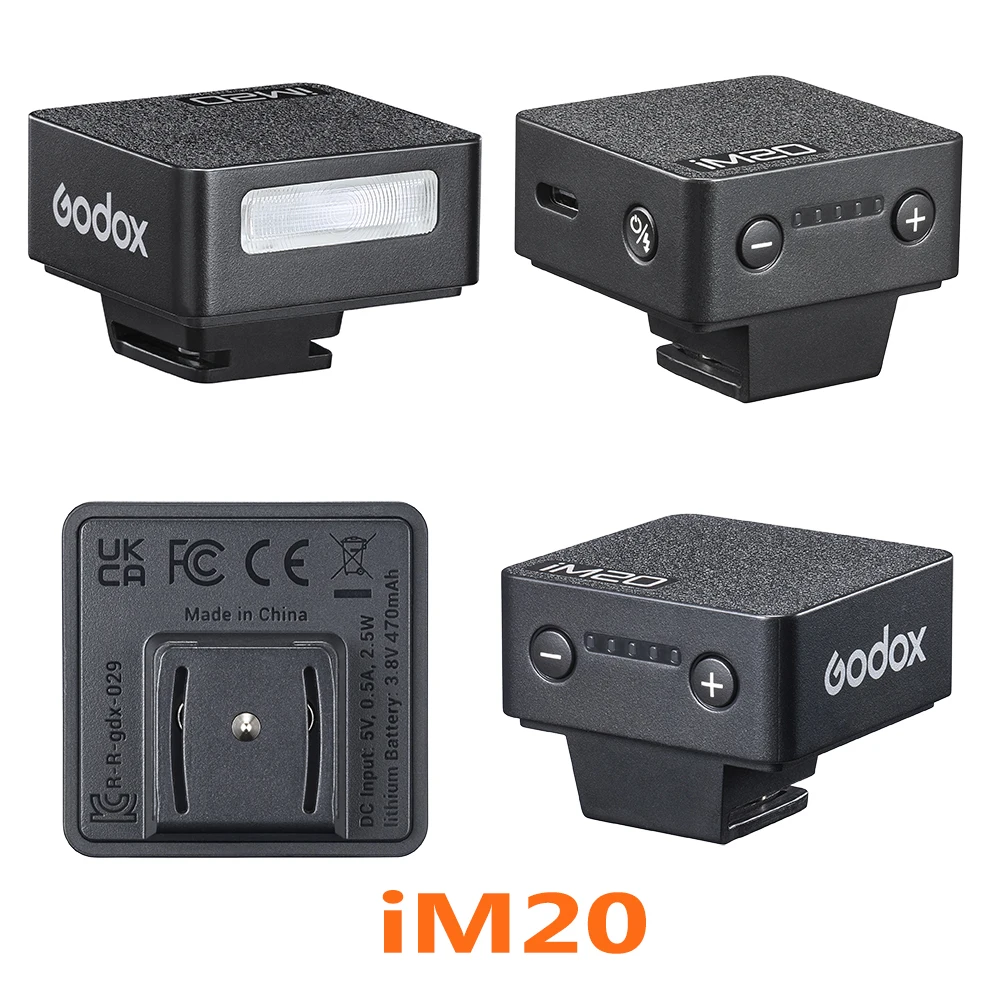 Godox iflash im20 im22 mini portátil li-ion bateria câmera flash 5 níveis de energia speedlite para portait e fotografia de vida morta