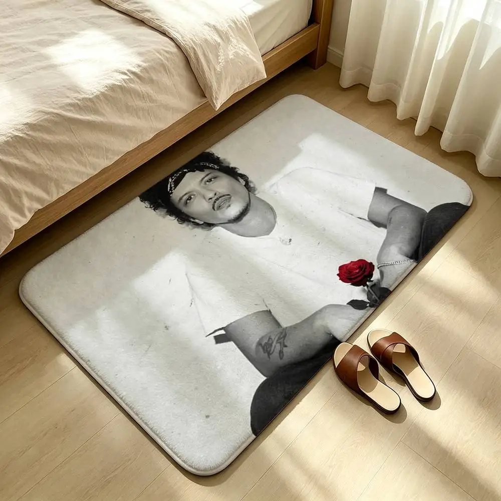 Singer B-Bruno Mars The Romantic Shower Room Absorbent Small Floor Mat Soft Comfortable Decorative Foot Mat