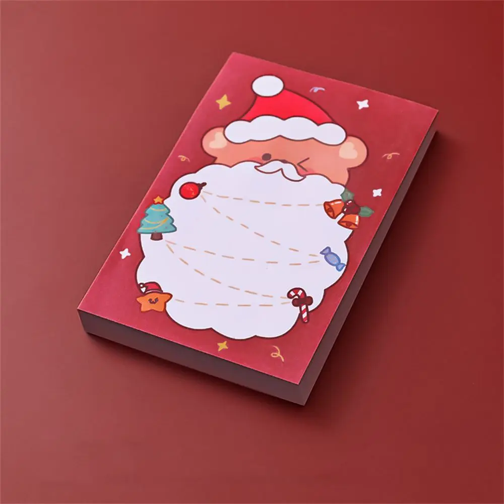 

Cute Claus Posts Stationery Notepad Paper Santa Self-Adhesive Christmas Memo Pads Sticky Notes Writing Paper Message Notes
