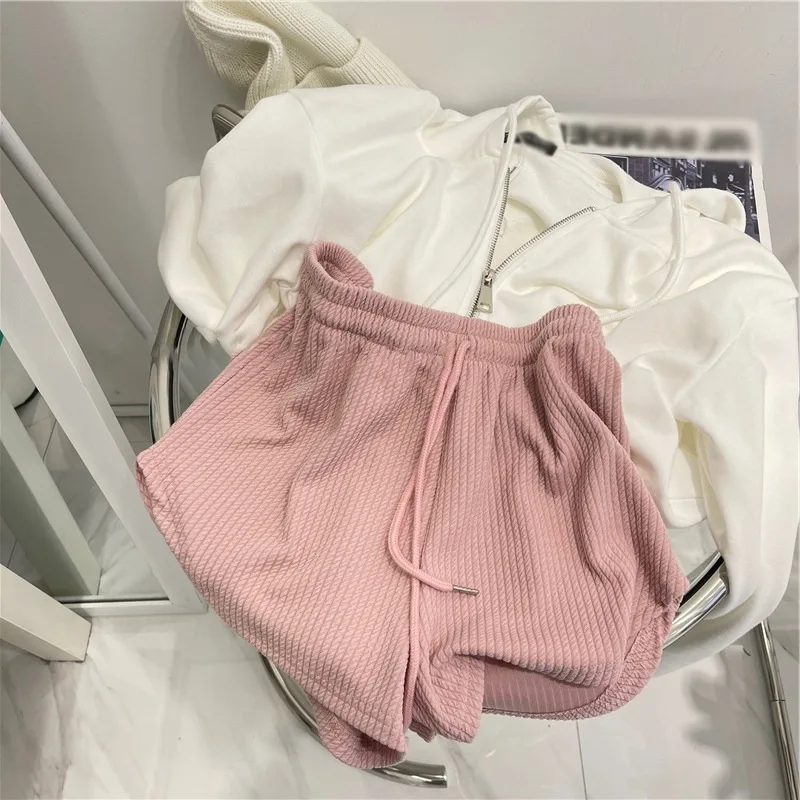 Summer Teen Kids Girls Casual Bottoms Shorts Children Solid Color Breathable Shorts Casual Elastic Waist Sports Short Pants