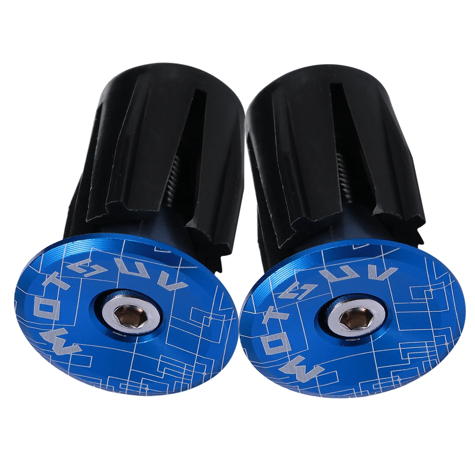 2Pcs Cycling Aluminum Bike Handlebar Plugs Strong Locking End Caps for Road Mountain Bikes Drop Bars Bar End Plugs Bike