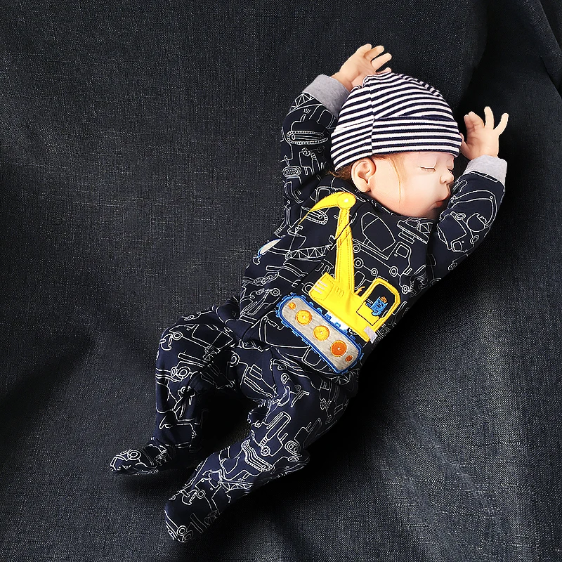 Baby Pajamas Newborn Cotton Zipper Boys Sleepwear Fall Clothes Organic Clothies Girls One Piece Toddler Jumpsuit Bodysuit