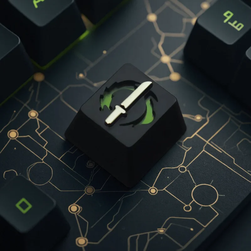 1PC 3D Relief Zinc-Alloy Artisan Keycap For Mechanical Keyboard - Cherry MX Compatible - R4 Profile - Custom Gaming Keycap