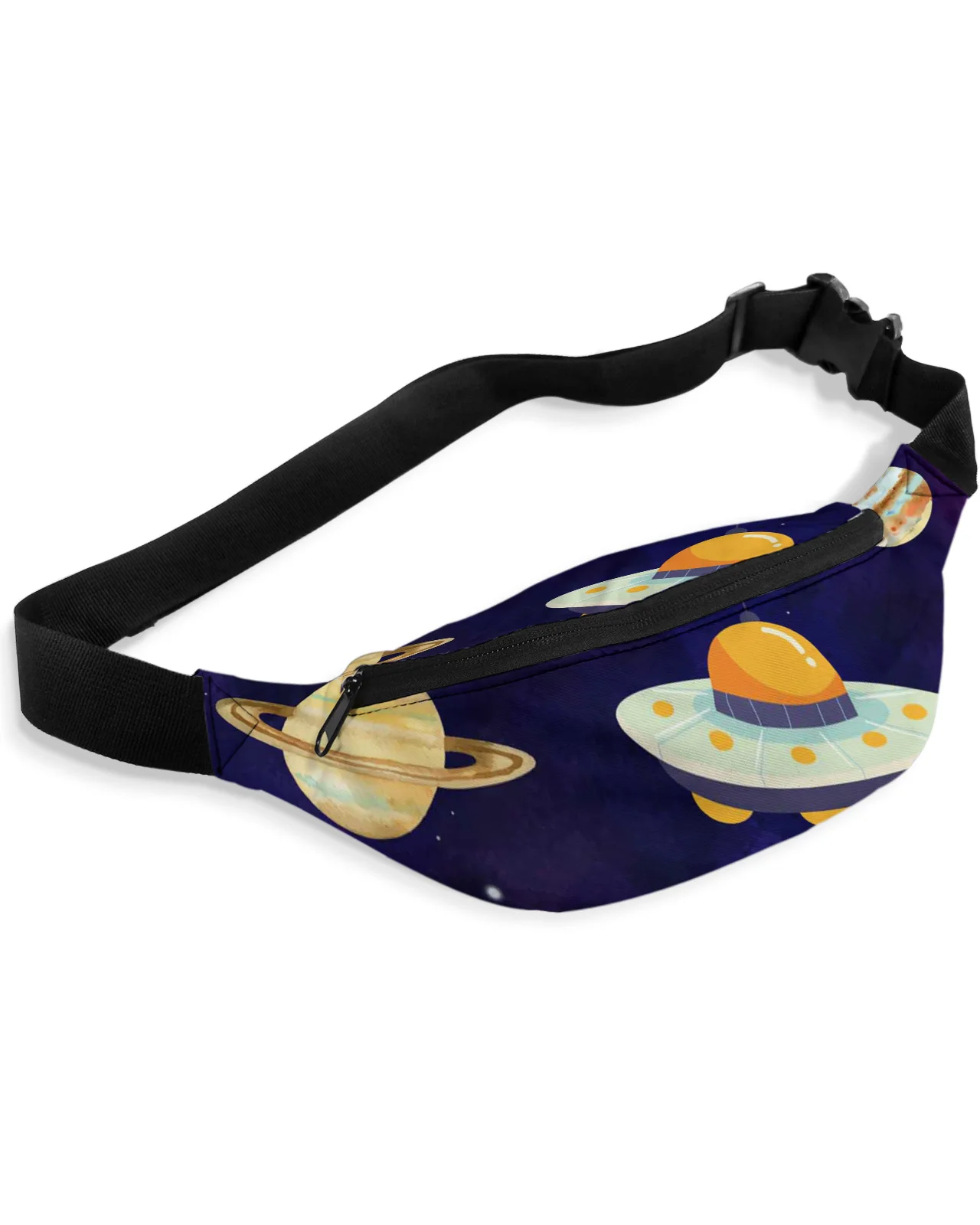 Sac banane Starry Space Planet pour hommes et femmes, sac banane, sac à main, grande ceinture pour téléphone, portefeuille, poudres, gels imperméables, sacs de hanche