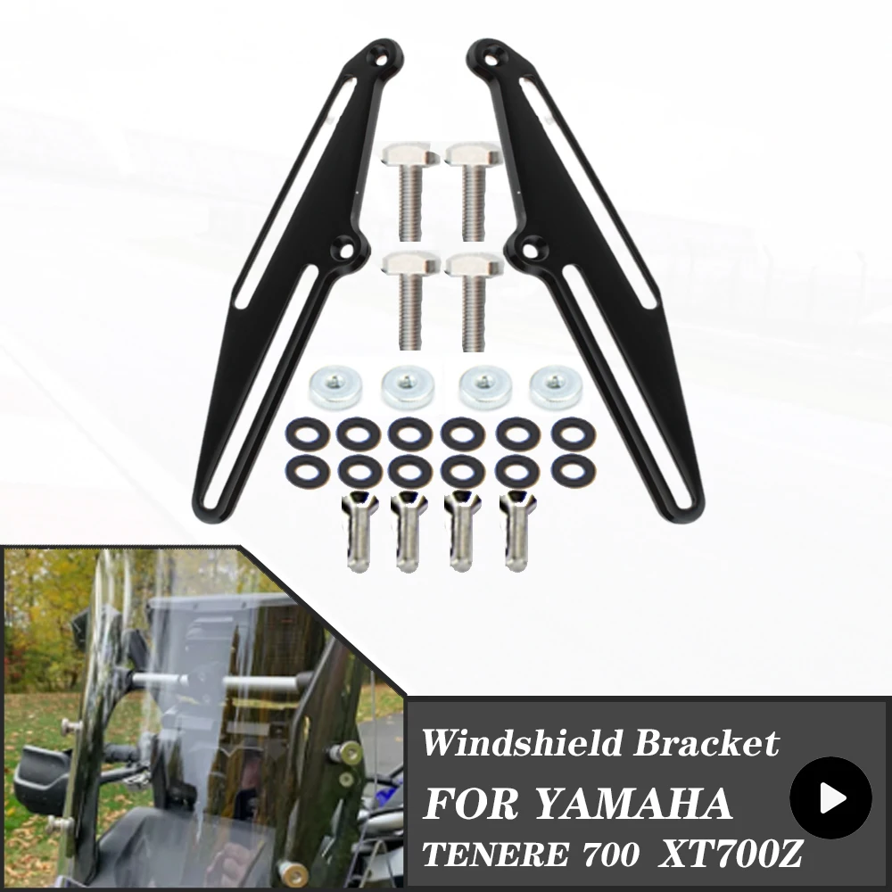 FOR Yamaha Tenere 700 2019 2020 2021 XT700Z  Motorcycle Windscreen Adjusters Holder kits Windshield Bracket  XT 700 Z Tenere700