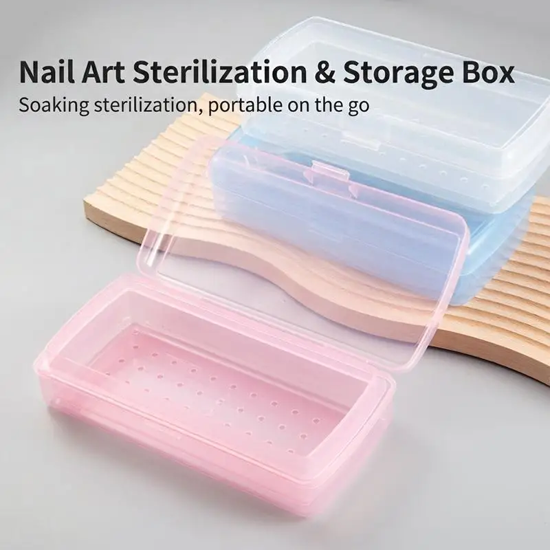 【Y】Portable Nail Salon Disinfection Box Disinfection Tray Non-battery Box Suitable For Nail Art Tool